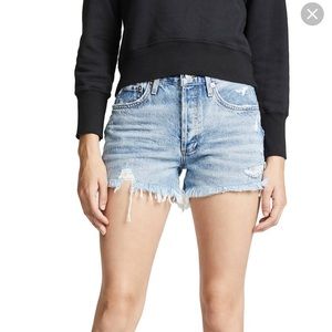 AGOLDE PARKER VINTAGE CUT OFF SHORTS